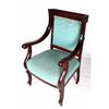 Image 3 : Cherry Upholstered Arm Chair Set 19th Century This