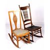 Image 2 : Antique Spindleback Rocker & Bird's Eye Rocker The
