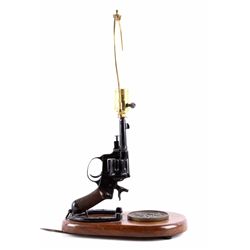 1921 Pistol Brescia Lamp with C.M. Russell Metal T