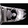 Image 5 : Navajo Sugilite & Sterling Tooled Cuff Bracelet Th