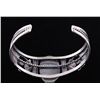 Image 6 : Navajo Sugilite & Sterling Tooled Cuff Bracelet Th