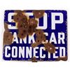 Image 1 : Stop Tank Car Connected Railroad Enamel Sign This