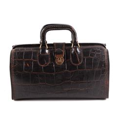 Antique Upjohn Cowhide Leather Doctors Bag This is