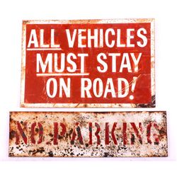 Road Sign Collection This lot includes 2 road sign