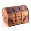 Image 1 : Antique Wooden Trunk This lot features an antique