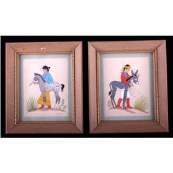 Harrison Begay Framed Silk Screen Prints This lot