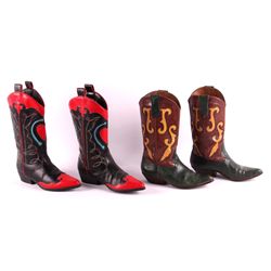 2 Pair Women's Western Cowgirl Boots This lot incl