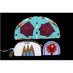 Montana Crow & Flathead Indians Beaded Purses The