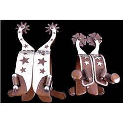 Western Engraved Single Mounted Spur Collection Th