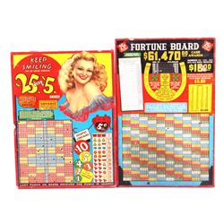 Vintage Gambling Punch Boards This lot includes a