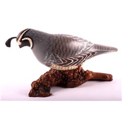 Hand Painted Wooden Quail This lot features a hand