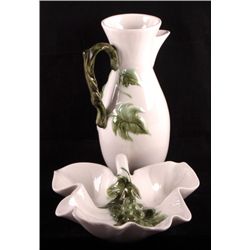 Hull Pottery Pitcher and Platter This lot features