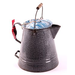 Antique Montana Cowboy Coffee Pot This is an antiq