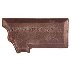 Yellowstone Park Co. Vehicle Plaque This piece is