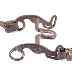 Antique Floral Tooled Pony Horse Bit This is an ea