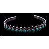 Image 1 : Navajo Sterling & Turquoise Bracelet This is a bra