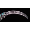 Image 5 : Navajo Sterling & Turquoise Bracelet This is a bra