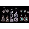 Image 2 : Navajo Indian Silver Earring Collection The collec