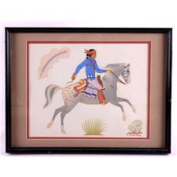 Harrison Begay Framed Print This is a Harrison Beg
