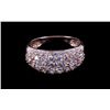 Image 1 : 14K Gold Ring w/ Clustered Round Brilliant Stones