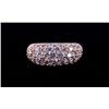 Image 2 : 14K Gold Ring w/ Clustered Round Brilliant Stones