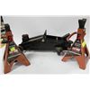 Image 1 : FLOOR JACK W/ PAIR OF STANDS