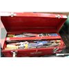 Image 1 : METAL TOOL BOX W CONTENTS