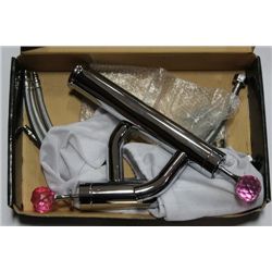 PAIR OF LUO BANG ST STEEL FAUCETS