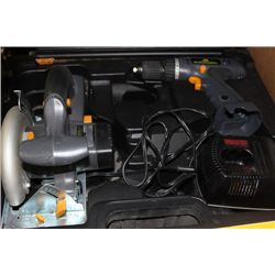 MCCULLOCH CORDLESS DRILL AND SAW NO BATTERY