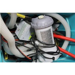 TOTE W POOL PUMP/TOOLS ETC