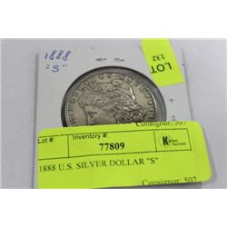 1888 U.S. SILVER DOLLAR "S"