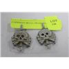 Image 1 : 2 GERMAN SKULL HEAD PINS