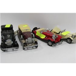 FRANKLIN MINT DIE CAST CARS X4 ON CHOICE