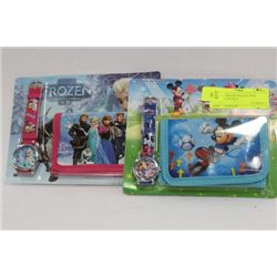MICKEY MOUSE WATCH AND WALLET GIFTSET