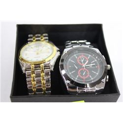 PAIR OF NEW MENS ST STEEL WATCHES ON CHOICE: