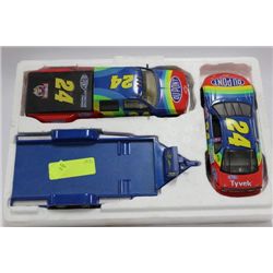 DUPONT DIE CAST TRUCK/CAR AND TRAILER