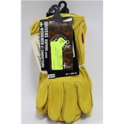 BUNDLE OF DEERSKIN GLOVES (5 PAIRS) 2-L, 3-XL