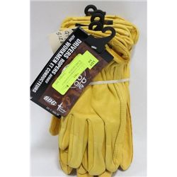 BUNDLE OF DEERSKIN GLOVES (5 PAIRS) SIZE MEDIUM