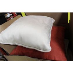 BOX OF THROW PILLOWS