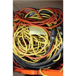 BOX WITH HEAVY DUTY EXTENSION CORDS