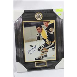 JOHNNY BUCYK AUTOGRAPHED PHOTO W/ C.O.A