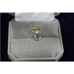 14 KT GOLD EMERALD (1CT) DIAMOND PENDANT