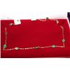 Image 1 : 14 KT GOLD EMERALD (5.10CT) NECKLACE