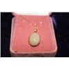 Image 1 : 14 KT GOLD OPAL PENDANT NECKLACE