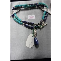 ST SILVER GEMSTONE NECKLACE