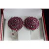 Image 1 : ST SILVER RUBY (21.32CT) EARRINGS