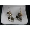 Image 1 : 14 KT GOLD SMOKEY QUARTZ EARRINGS