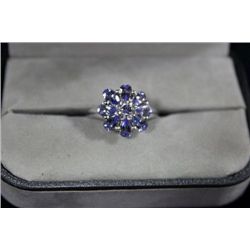 ST SILVER TANZANITE RING