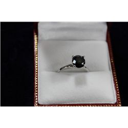 14 KT GOLD BLACK DIAMOND (1.85CT) RING