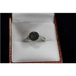14 KT GOLD BLACK DIAMOND (.35CT) RING